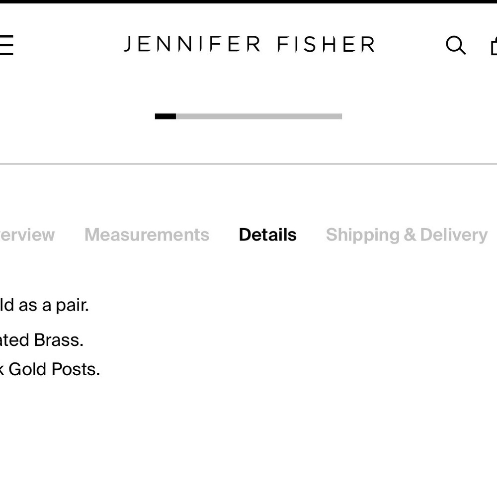 Jennifer Fisher Metallic Heart Earrings - Picture 5 of 7